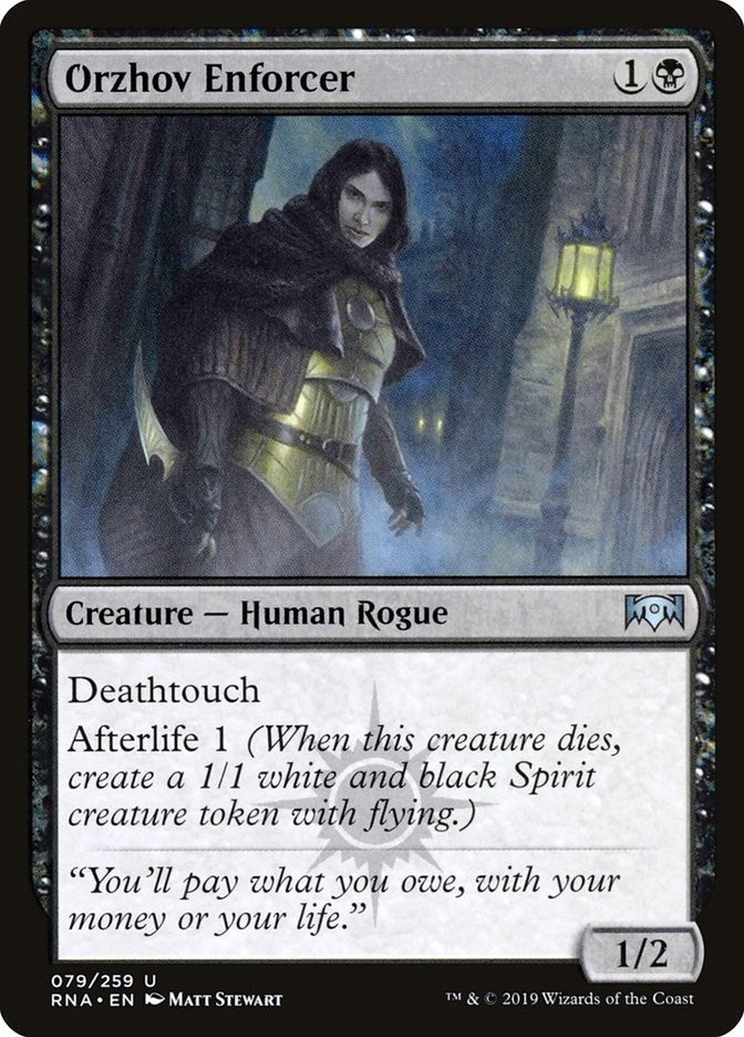 Image for Orzhov Enforcer (Ravnica Allegiance) (79) - Magic: The Gathering