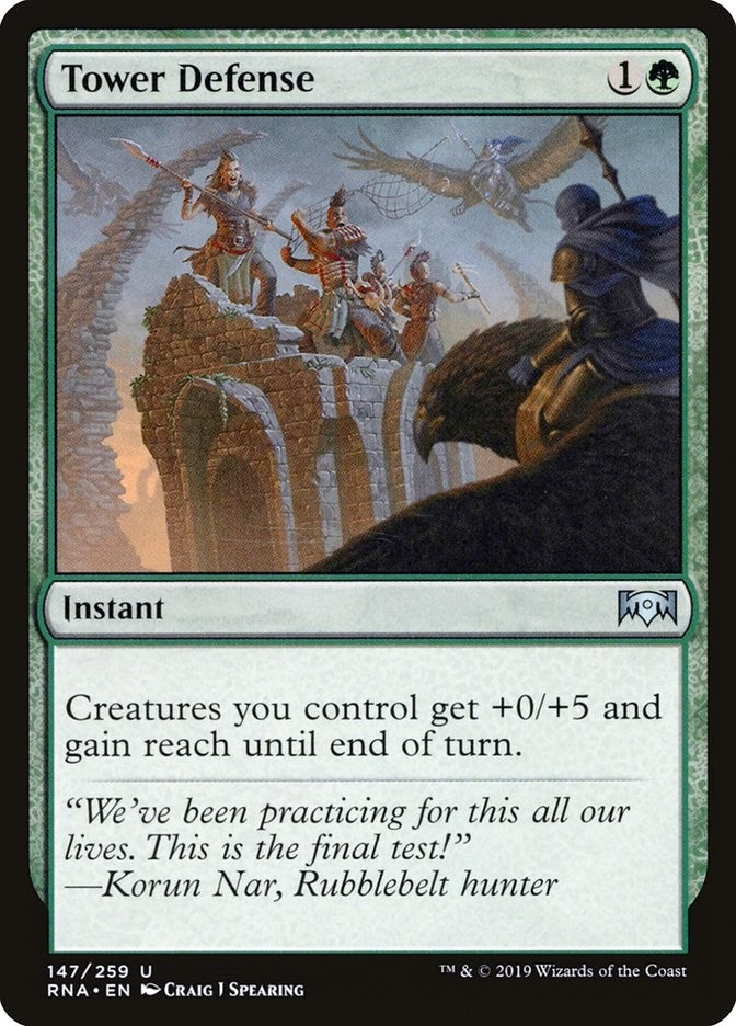 Image for Tower Defense (Ravnica Allegiance) (147) - Magic: The Gathering