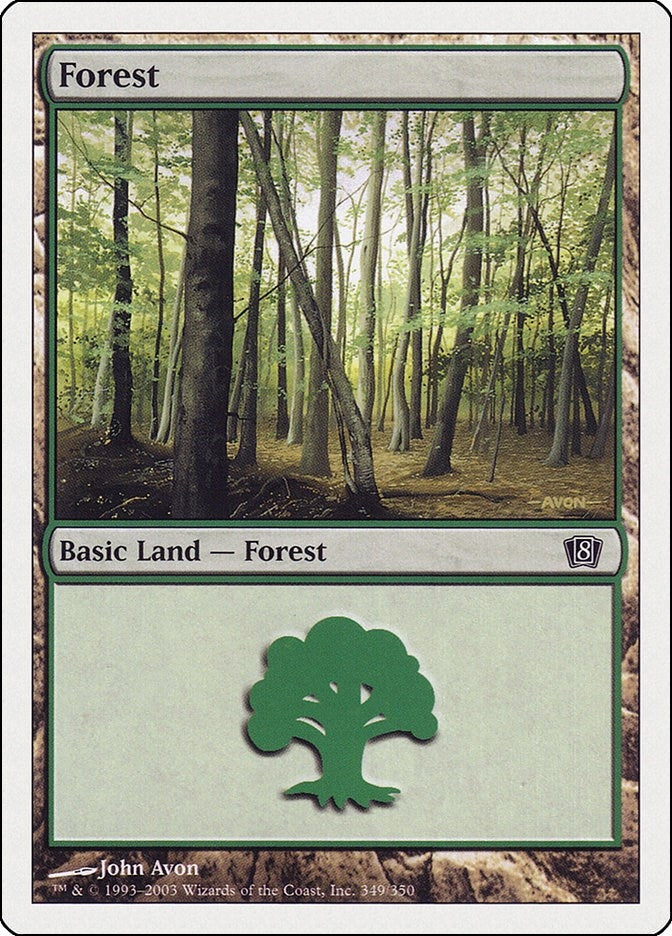 Image for Forest (349) (8th Edition) (349) - Magic: The Gathering