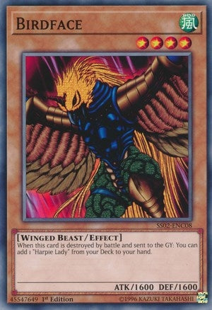 Image for Birdface (Speed Duel Decks: Duelists of Tomorrow) (SS02-ENC08) - YuGiOh