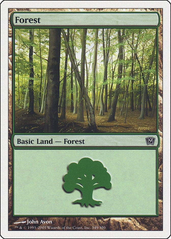 Image for Forest (349) (9th Edition) (349) - Magic: The Gathering