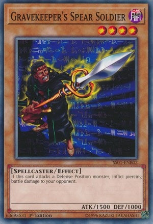 Image for Gravekeeper's Spear Soldier (Speed Duel Decks: Destiny Masters) (SS01-ENB02) - YuGiOh