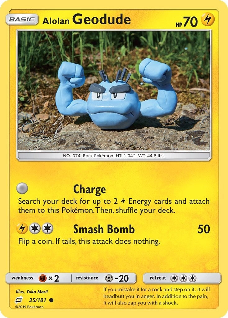 Image for Alolan Geodude (35) (SM - Team Up) (35/181) - Pokemon