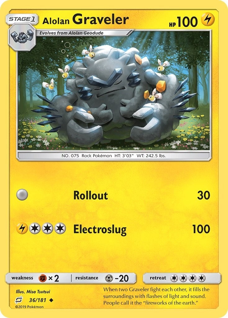 Image for Alolan Graveler (SM - Team Up) (36/181) - Pokemon