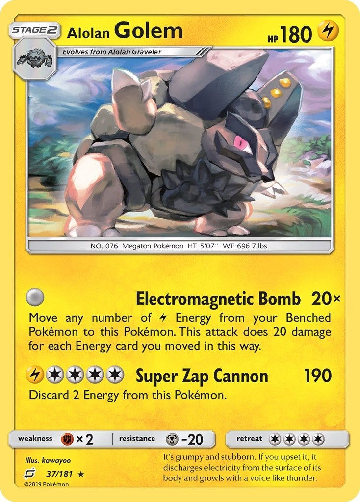 Image for Alolan Golem (SM - Team Up) (37/181) - Pokemon