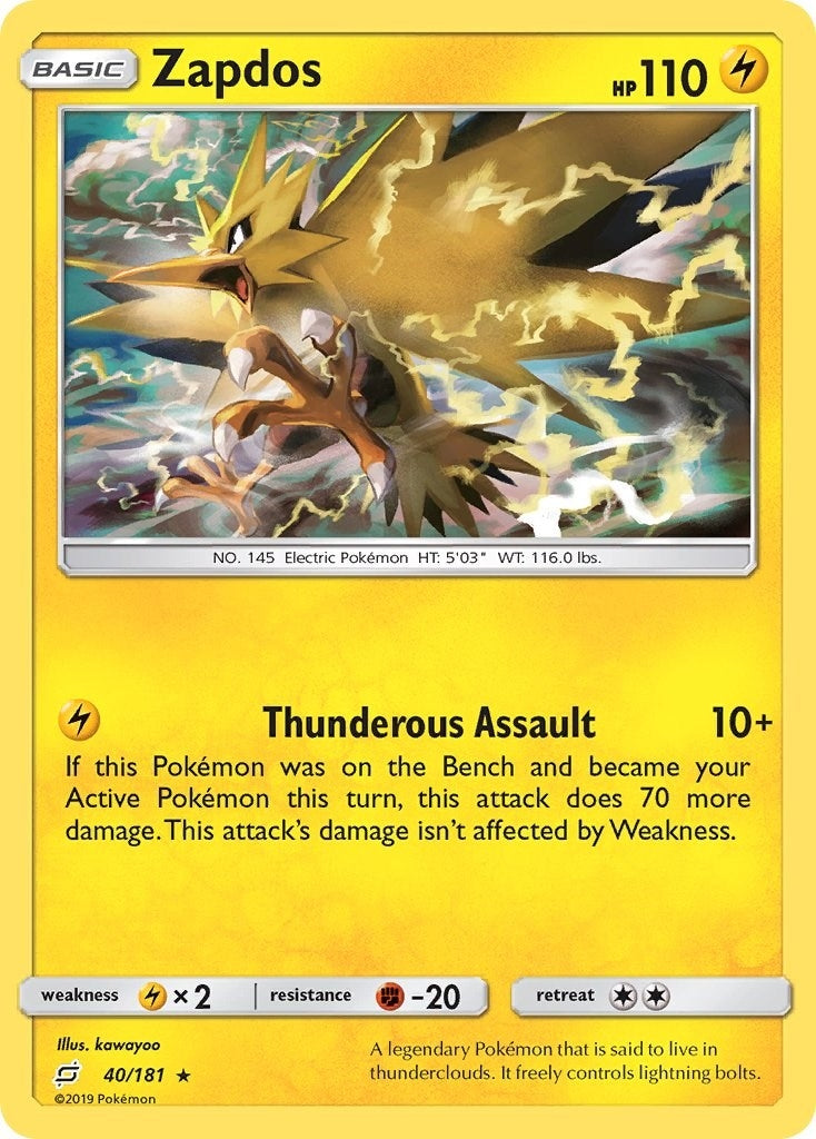 Image for Zapdos (SM - Team Up) (40/181) - Pokemon