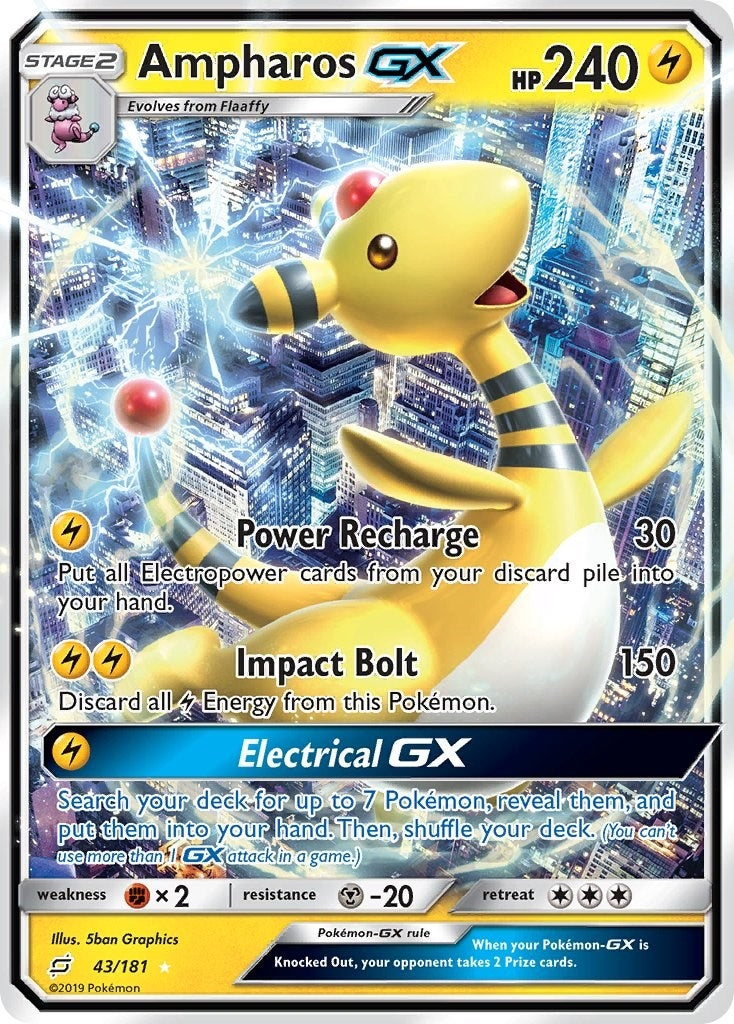 Image for Ampharos GX (SM - Team Up) (43/181) - Pokemon