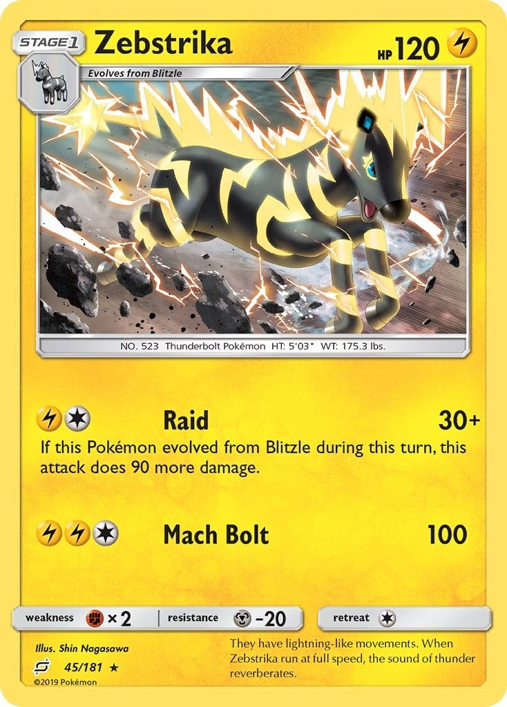 Image for Zebstrika (SM - Team Up) (45/181) - Pokemon
