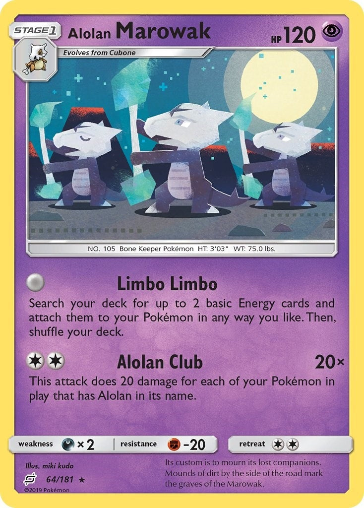 Image for Alolan Marowak (SM - Team Up) (64/181) - Pokemon
