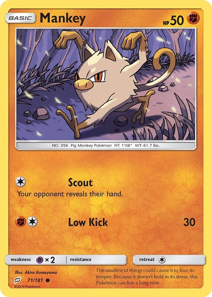 Image for Mankey (SM - Team Up) (71/181) - Pokemon