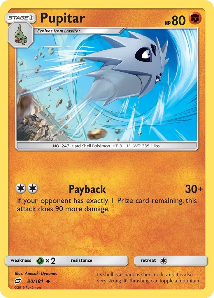 Image for Pupitar (SM - Team Up) (80/181) - Pokemon