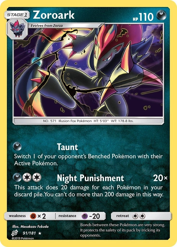 Image for Zoroark (SM - Team Up) (91/181) - Pokemon