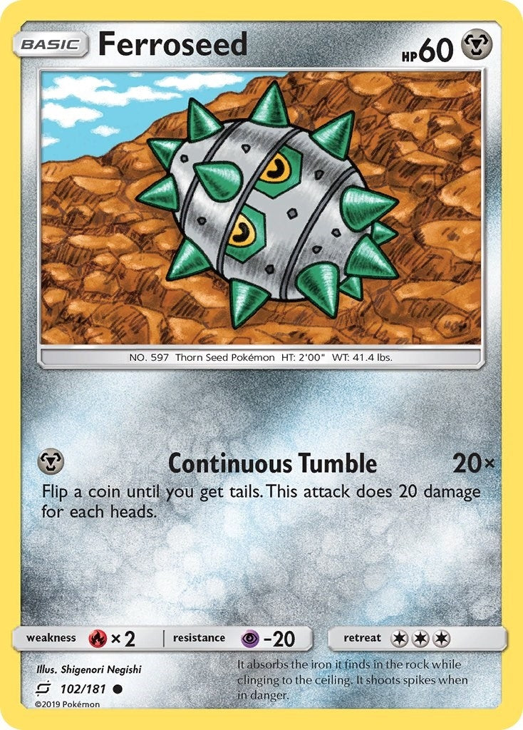 Image for Ferroseed (SM - Team Up) (102/181) - Pokemon