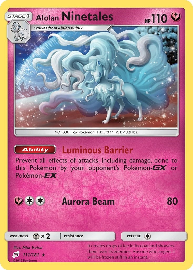 Image for Alolan Ninetales (SM - Team Up) (111/181) - Pokemon