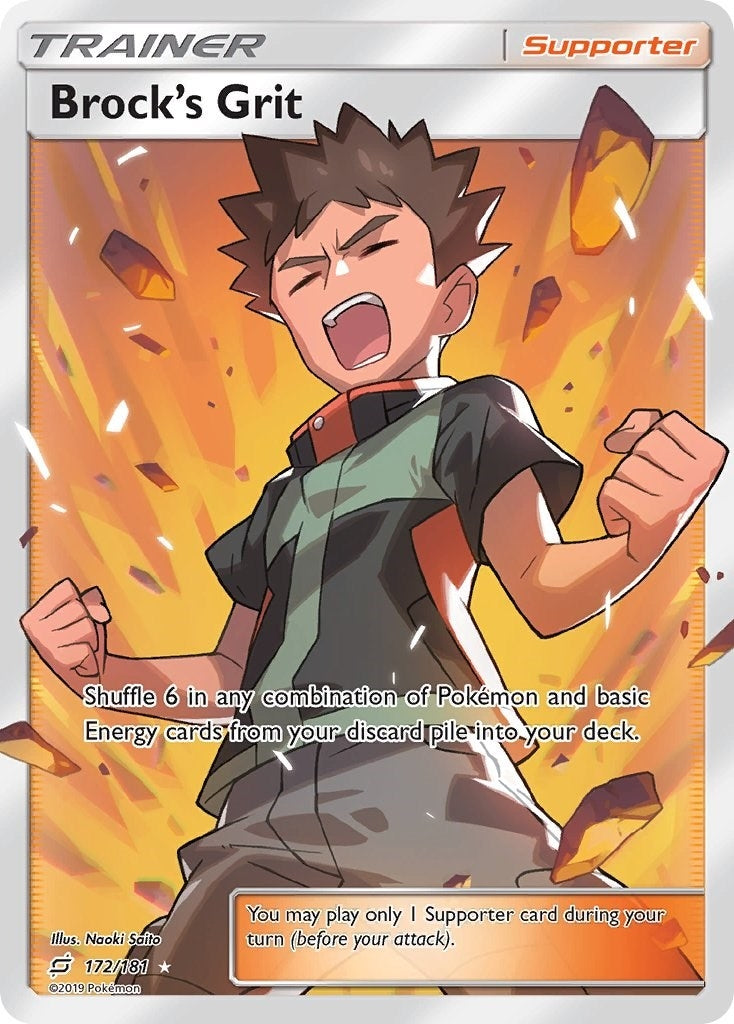Image for Brock's Grit (Full Art) (SM - Team Up) (172/181) - Pokemon