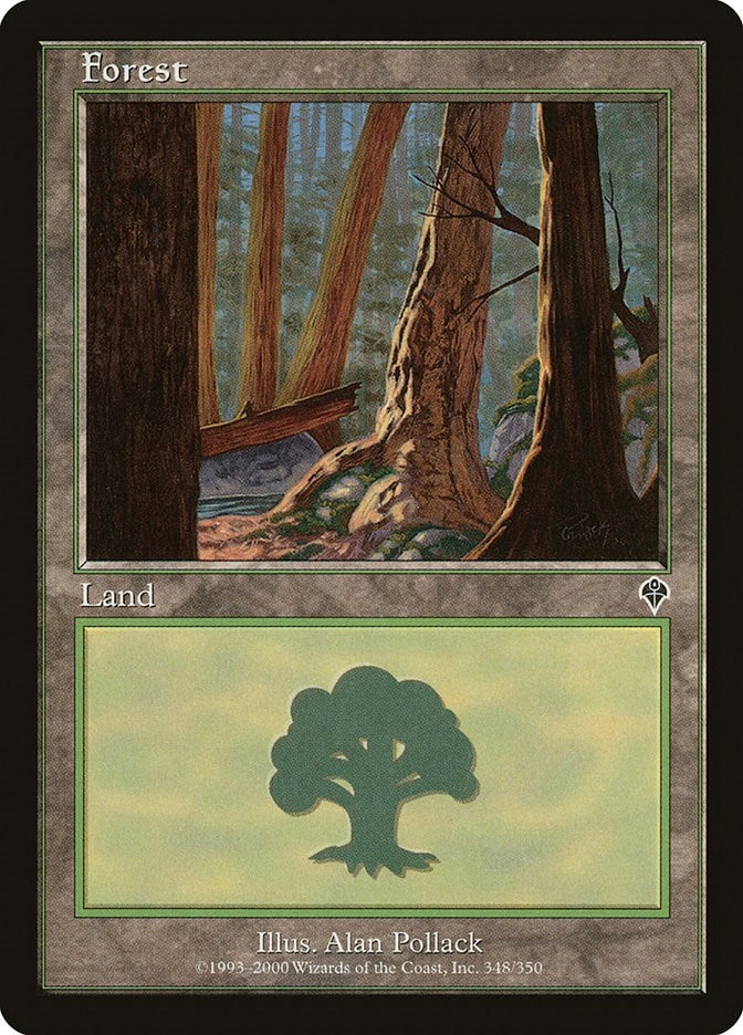 Image for Forest (348) (Invasion) (348) - Magic: The Gathering
