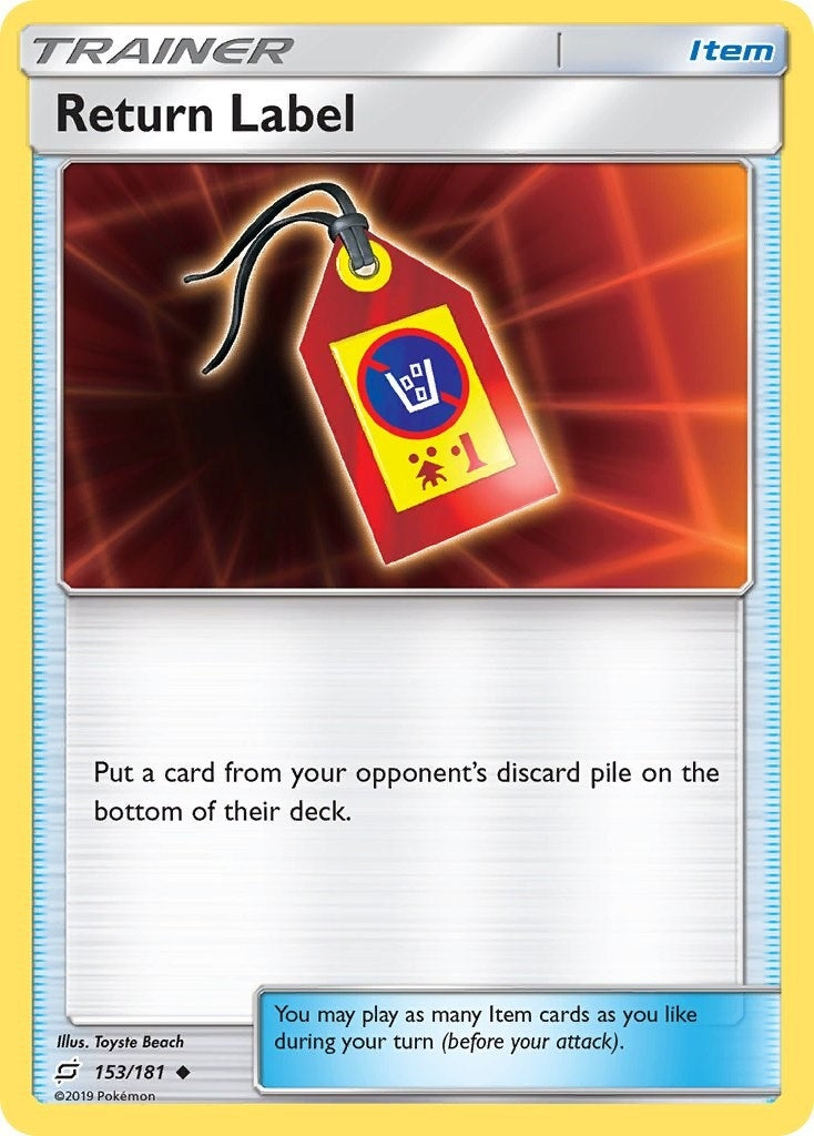 Image for Return Label (SM - Team Up) (153/181) - Pokemon