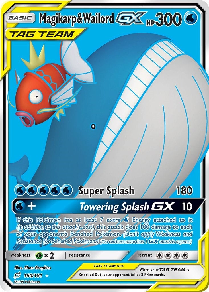 Image for Magikarp & Wailord GX (Full Art) (SM - Team Up) (160/181) - Pokemon
