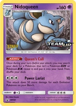 Image for Nidoqueen - SM160 (Prerelease) [Staff] (SM Promos) (SM160) - Pokemon