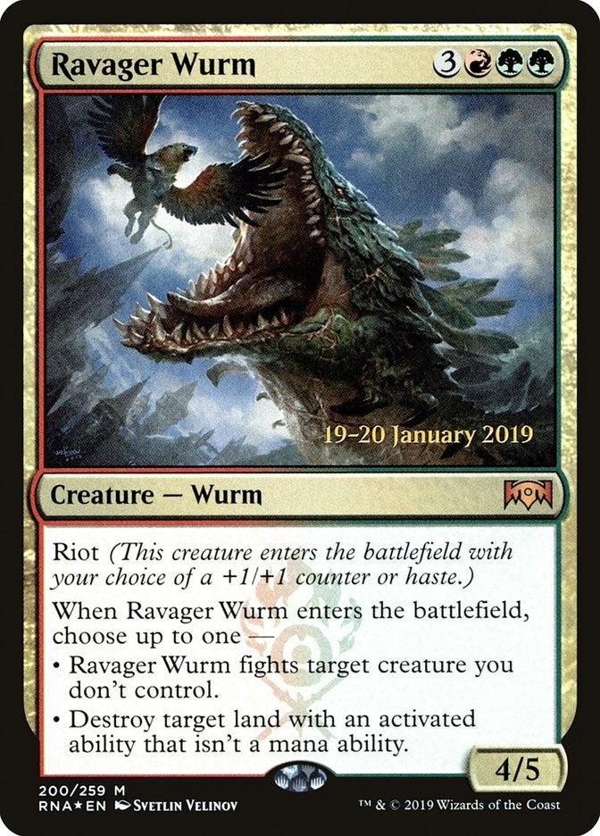 Image for Ravager Wurm (Prerelease Cards) (200) - Magic: The Gathering