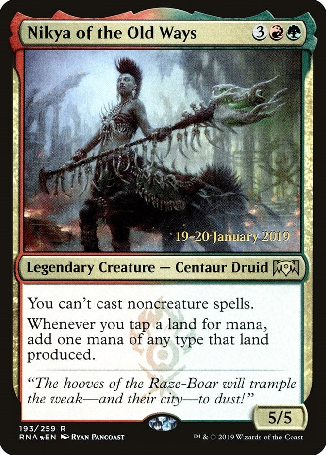 Image for Nikya of the Old Ways (Prerelease Cards) (193) - Magic: The Gathering