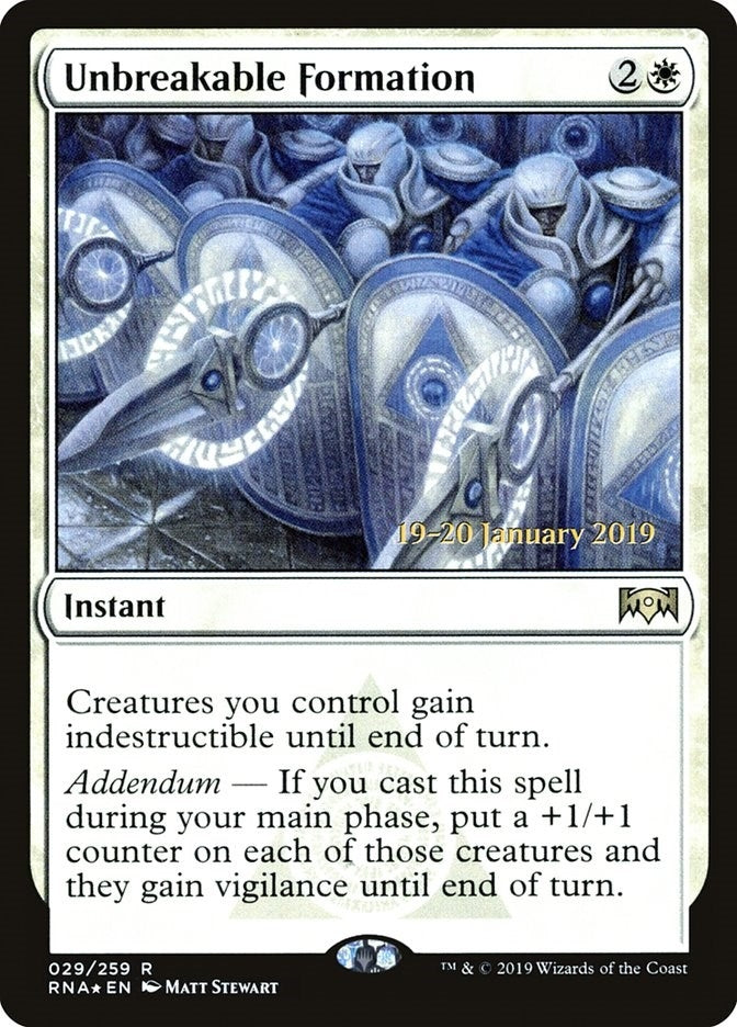 Image for Unbreakable Formation (Prerelease Cards) (29) - Magic: The Gathering