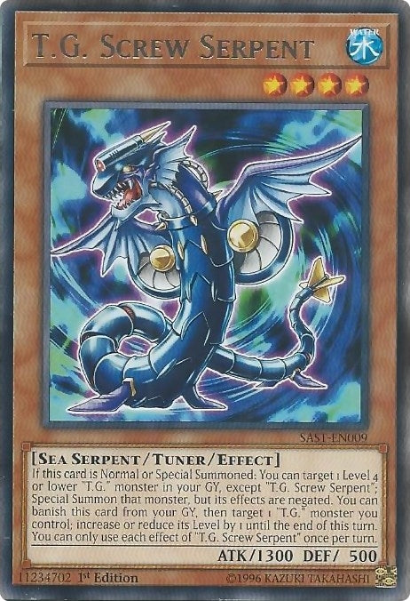 Image for T.G. Screw Serpent (Savage Strike) (SAST-EN009) - YuGiOh