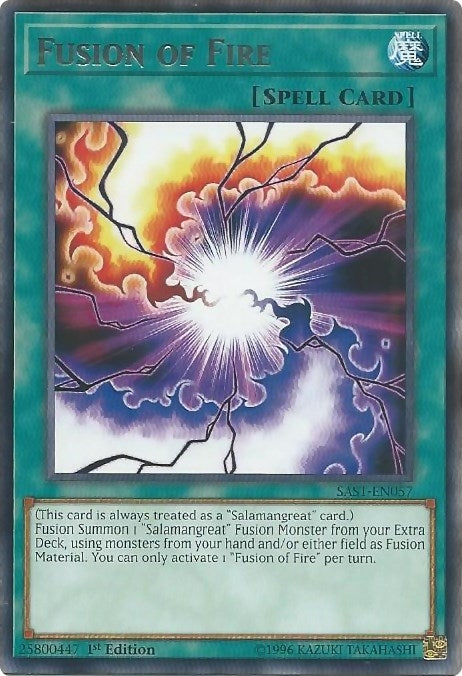 Image for Fusion of Fire (Savage Strike) (SAST-EN057) - YuGiOh