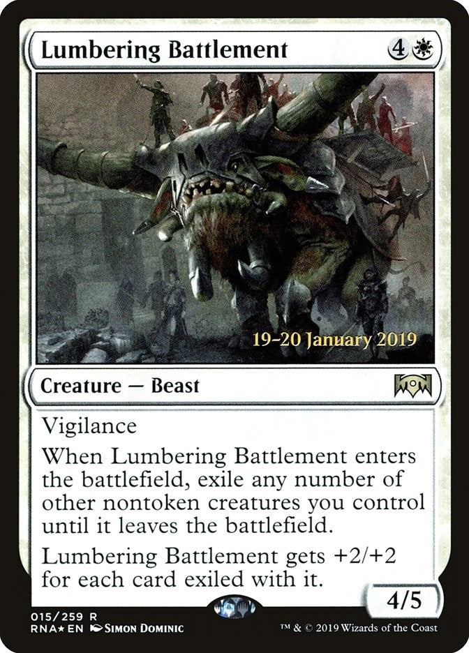 Image for Lumbering Battlement (Prerelease Cards) (15) - Magic: The Gathering