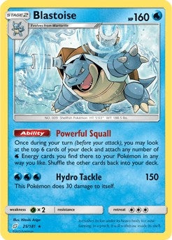 Image for Blastoise - 25/181 (Cracked Ice Holo) (Deck Exclusives) (025/181) - Pokemon