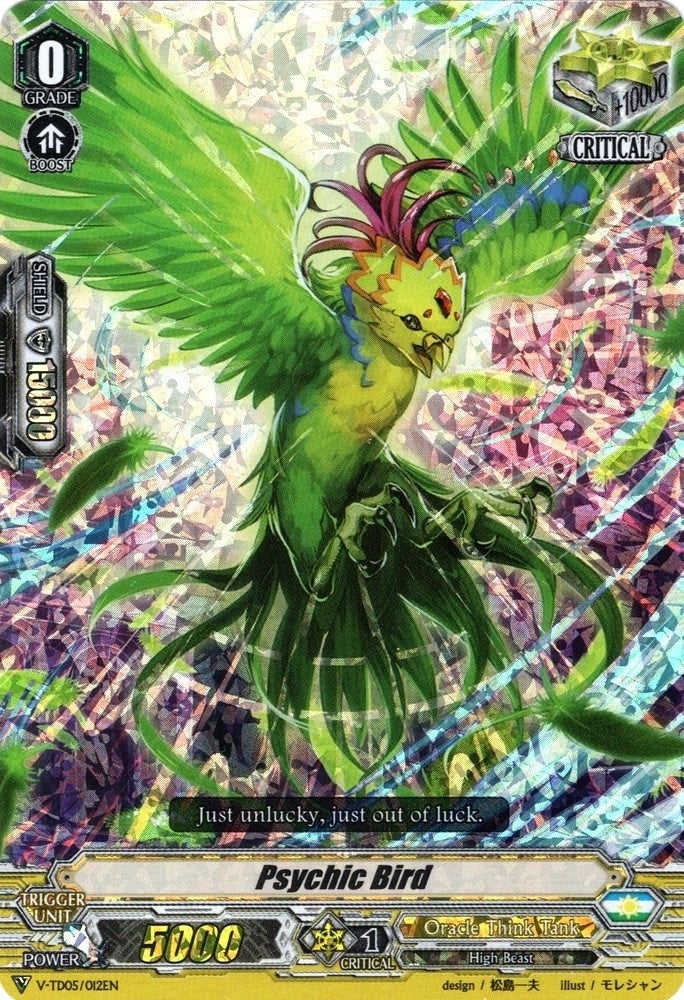 Image for Psychic Bird (RRR Foil) (V-TD05: Misaki Tokura) (V-TD05/012EN) - Cardfight Vanguard