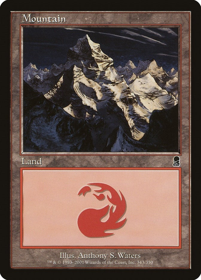 Image for Mountain (343) (Odyssey) (343) - Magic: The Gathering