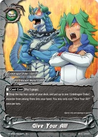 Image for Give Your All! (S-CBT01: Golden Garga) (S-CBT01/0030EN) - Future Card BuddyFight