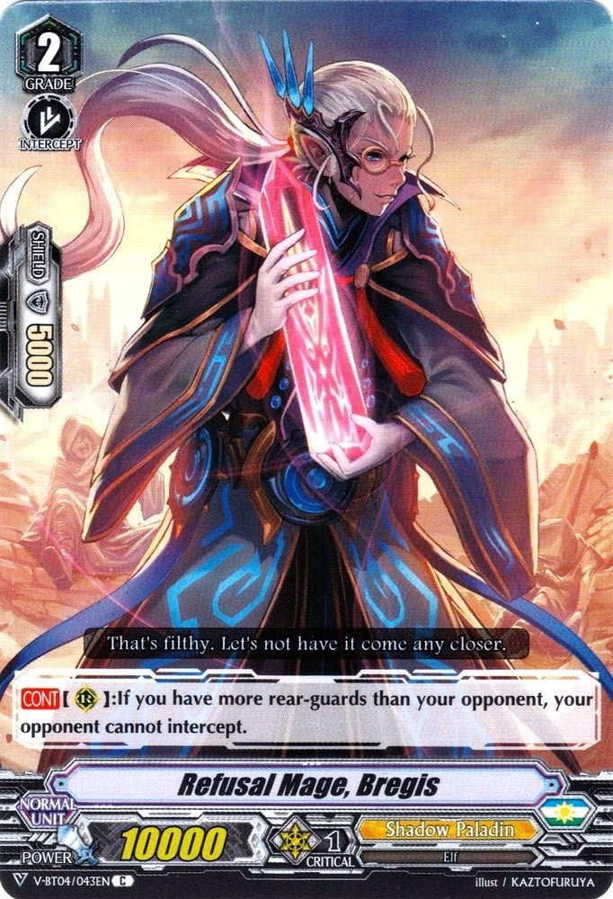 Image for Refusal Mage, Bregis (V-BT04: Vilest! Deletor) (V-BT04/043EN) - Cardfight Vanguard