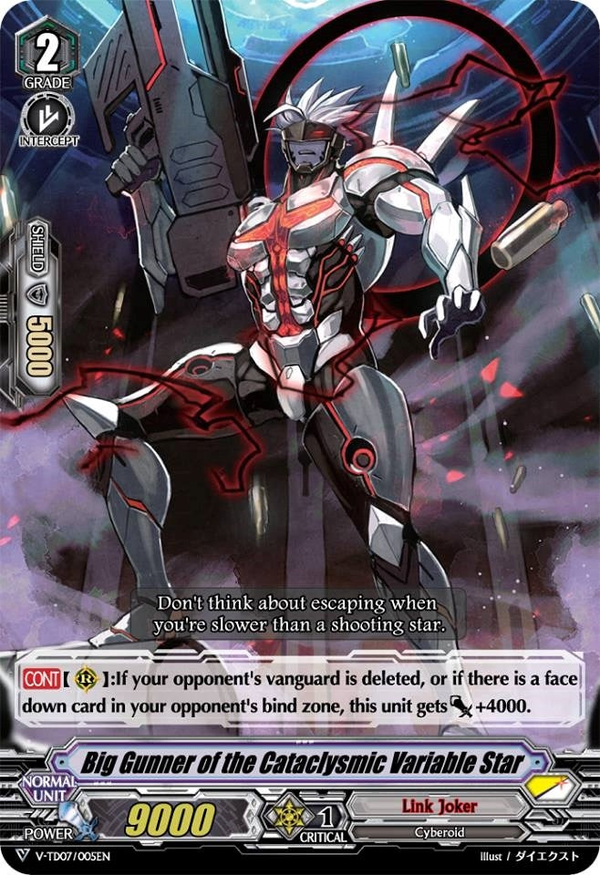 Image for Big Gunner of the Cataclysmic Variable Star (V-TD07: Kouji Ibuki) (V-TD07/005EN) - Cardfight Vanguard