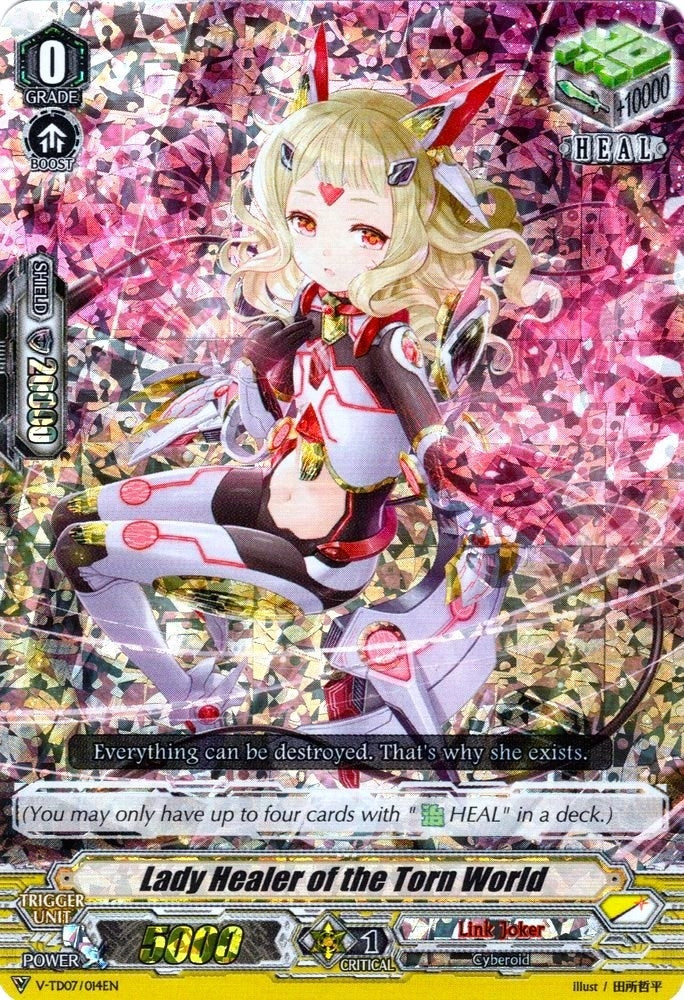 Image for Lady Healer of the Torn World (RRR Foil) (V-TD07: Kouji Ibuki) (V-TD07/014EN) - Cardfight Vanguard