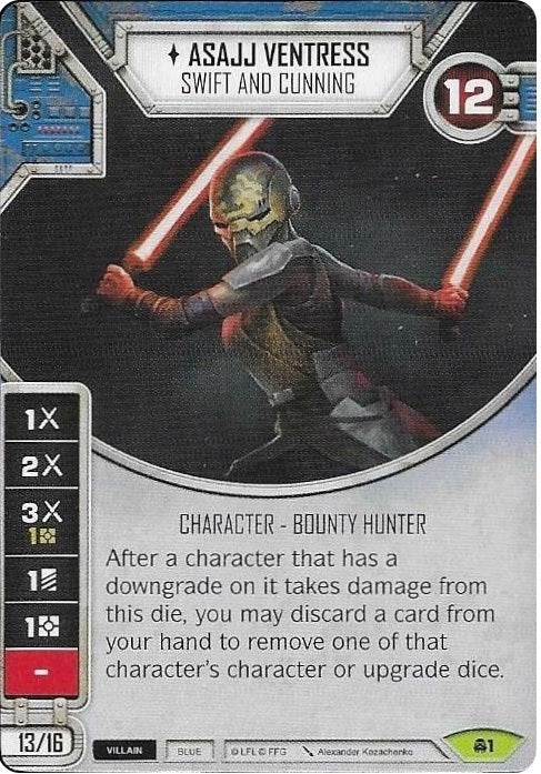 Image for Asajj Ventress - Swift And Cunning (Card Only) (Convergence) (1) - Star Wars: Destiny