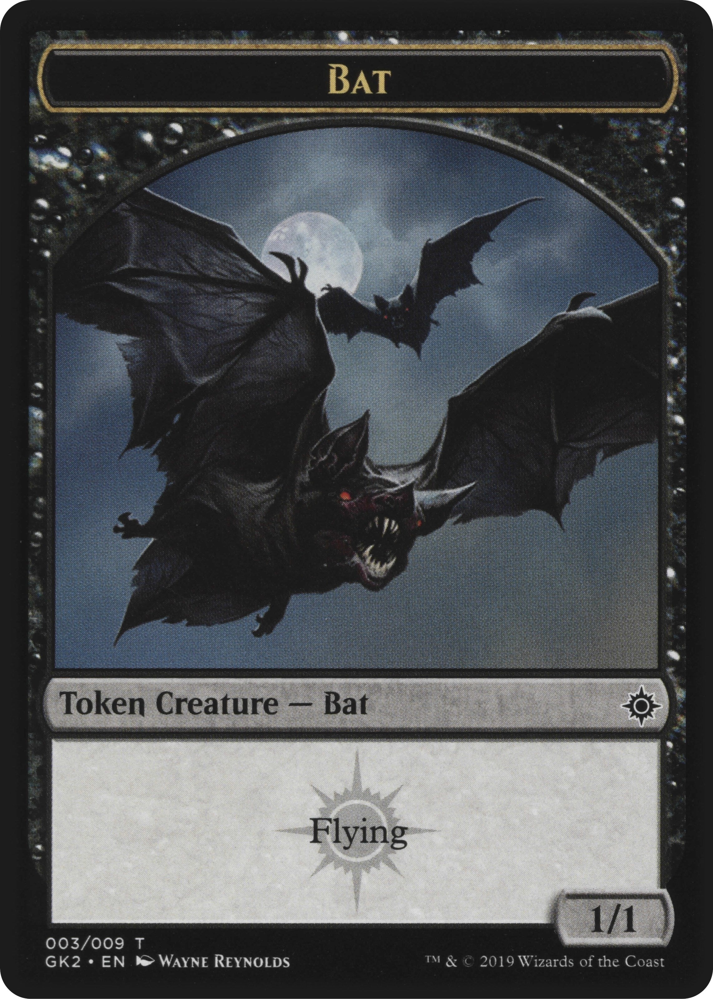 Image for Bat // Spirit (010) Double-Sided Token (Ravnica Allegiance: Guild Kits) (3 // 10) - Magic: The Gathering