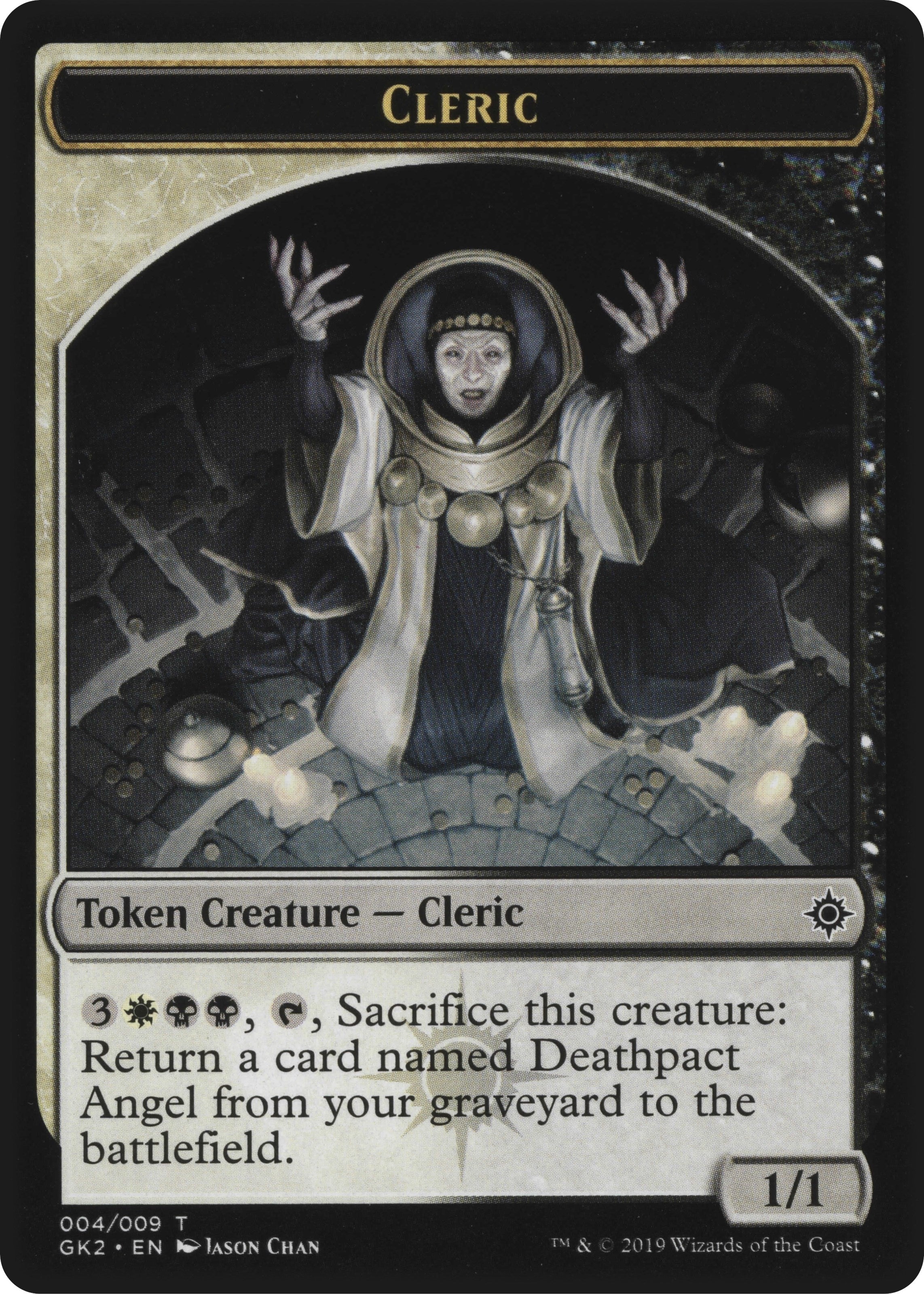 Image for Cleric // Treasure Double-Sided Token (Ravnica Allegiance: Guild Kits) (4 // 12) - Magic: The Gathering