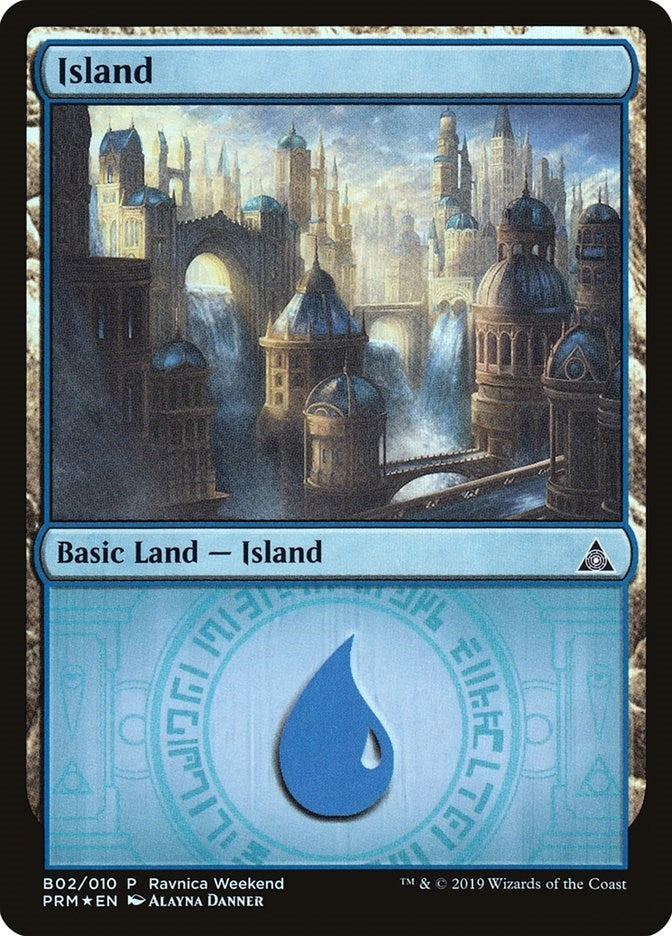 Image for Island - Azorius (B02) (Launch Party & Release Event Promos) (2) - Magic: The Gathering