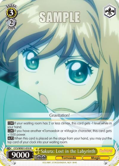 Image for Sakura: Lost in the Labyrinth (Cardcaptor Sakura: Clear Card) (CCS/WX01-010 R) - Weiss Schwarz