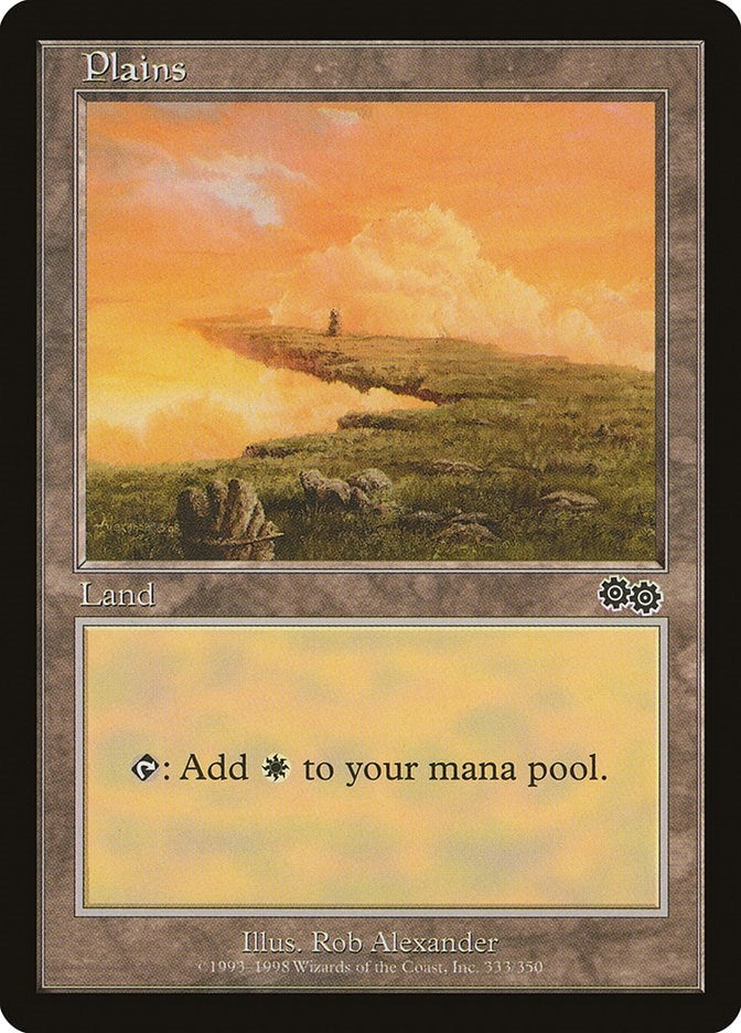 Image for Plains (333) (Urza's Saga) (333) - Magic: The Gathering