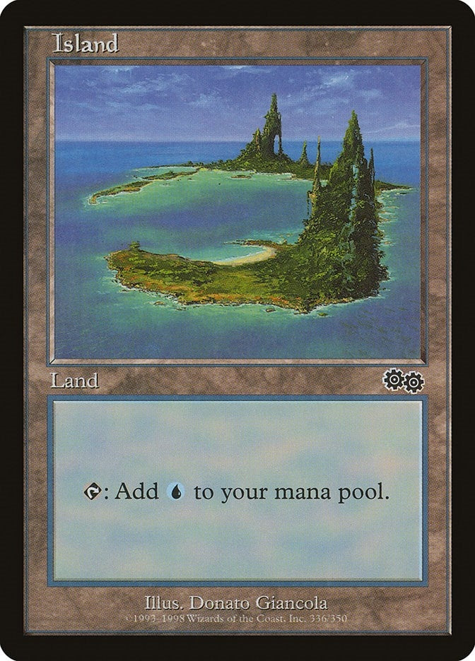 Image for Island (336) (Urza's Saga) (336) - Magic: The Gathering