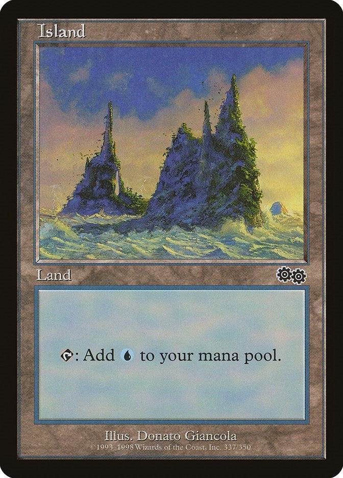 Image for Island (337) (Urza's Saga) (337) - Magic: The Gathering