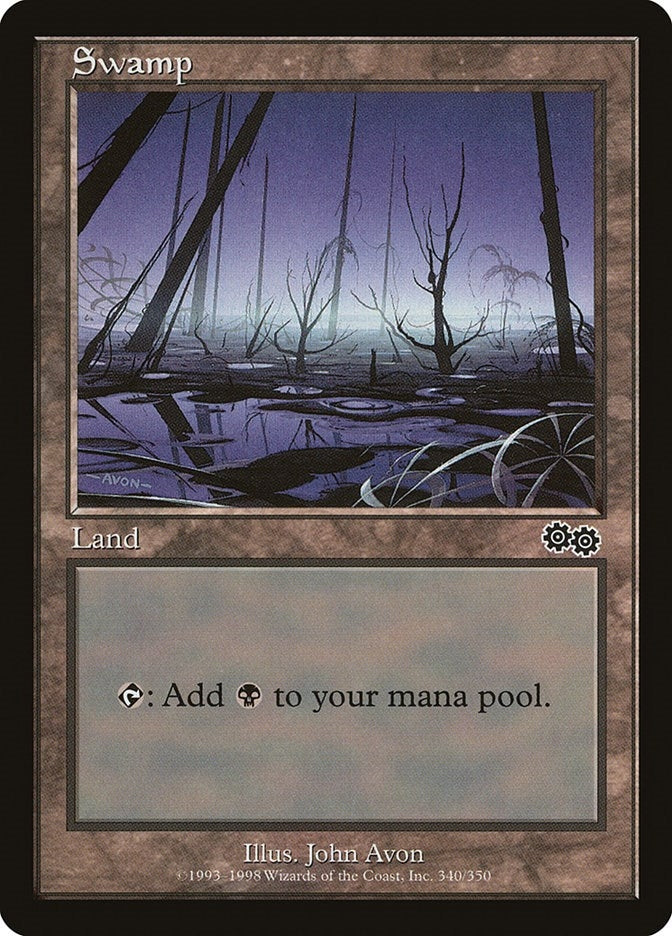 Image for Swamp (340) (Urza's Saga) (340) - Magic: The Gathering