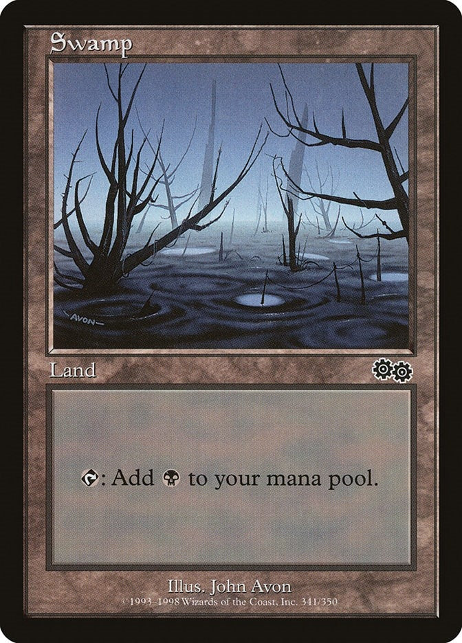 Image for Swamp (341) (Urza's Saga) (341) - Magic: The Gathering