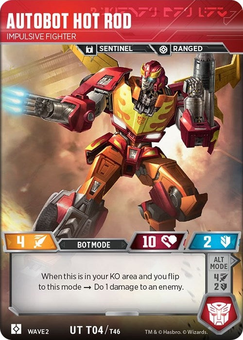 Image for Autobot Hot Rod - Impulsive Fighter (Rise of the Combiners) (4) - Transformers TCG