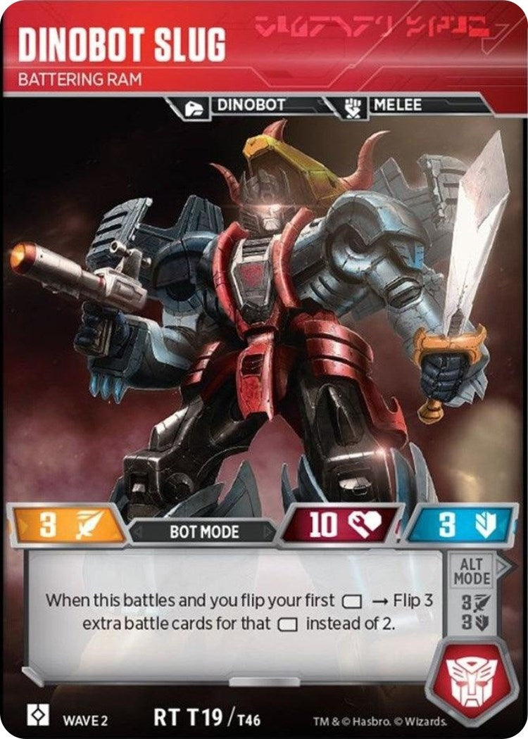 Image for Dinobot Slug - Battering Ram (Rise of the Combiners) (19) - Transformers TCG