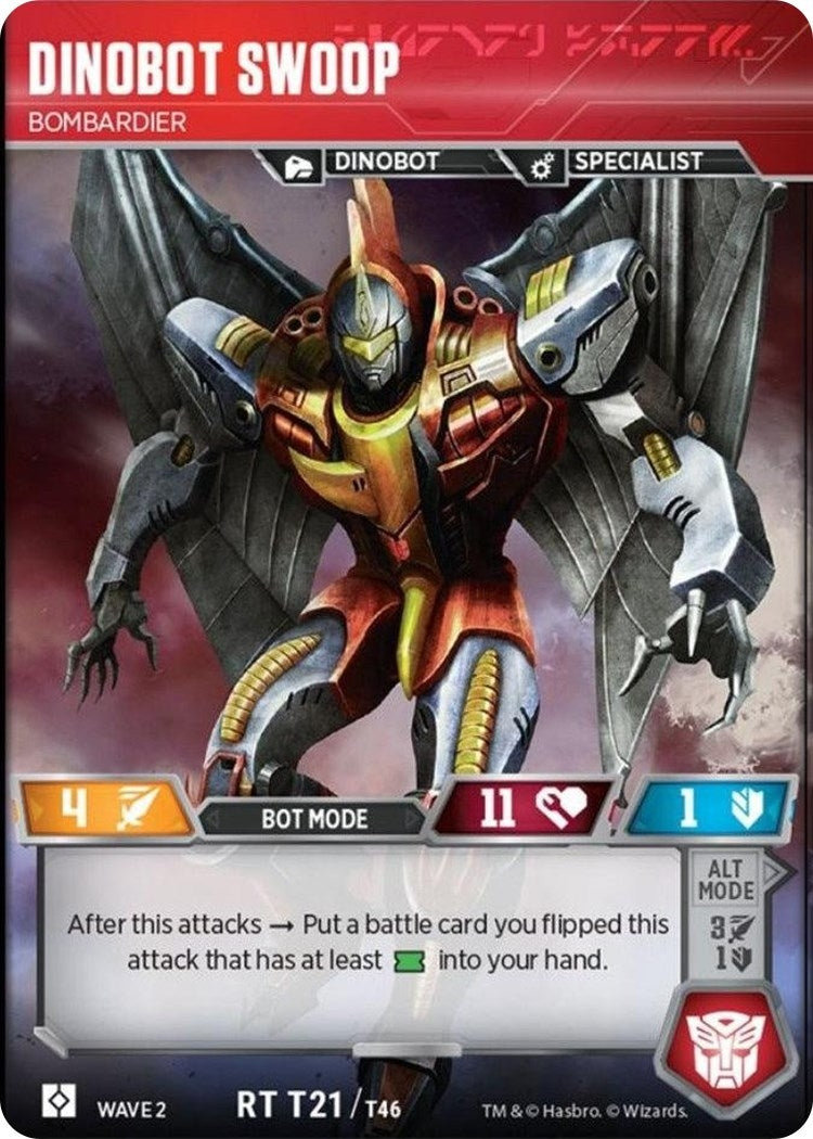 Image for Dinobot Swoop - Bombardier (Rise of the Combiners) (21) - Transformers TCG
