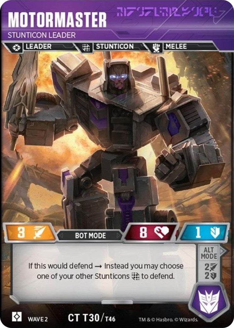Image for Motormaster - Stunticon Leader (Rise of the Combiners) (30) - Transformers TCG